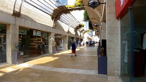 Mamila Avenue Jerusalem Stock Footage 97097028