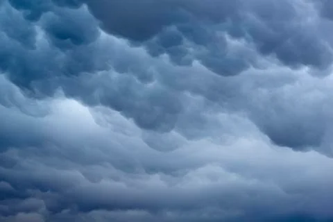 Mammatus cloud formation Stock Photos