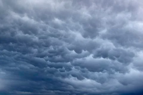 Mammatus cloud formation Stock Photos