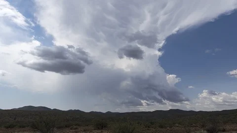 Mammatus Cloud Thunderstorm Timelapse - Kingman, Arizona Stock-Footage 95547491