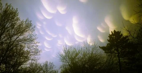 Mammatus Clouds Stock Photos