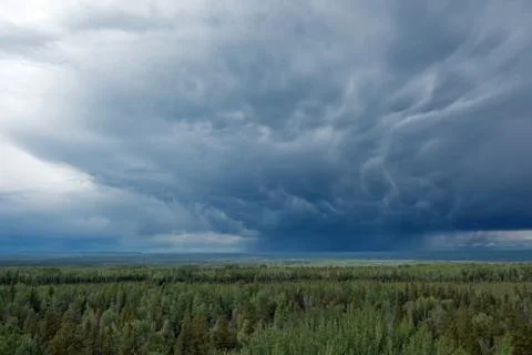 Mammatus clouds Stock Photos