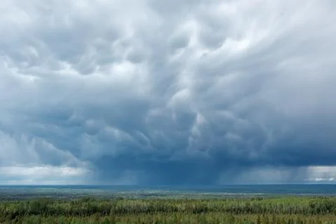 Mammatus clouds Stock Photos