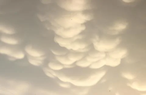 Mammatus clouds Stock Photos