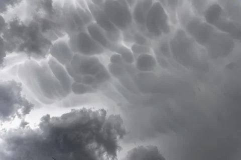 Mammatus clouds Stock Photos