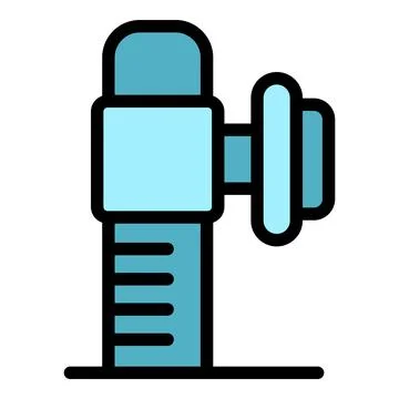 Mammography device icon vector flat Stock Illustration