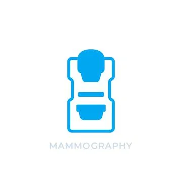 Mammography machine icon isolated on white Stock Illustration