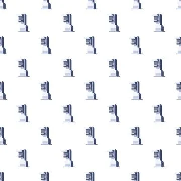 Mammography machine pattern for breast cancer screening Stock Illustration