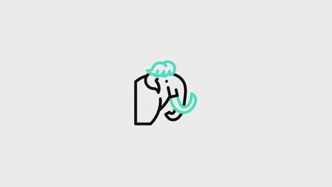 Mammoth Animated Icon Stock Footage 320225319