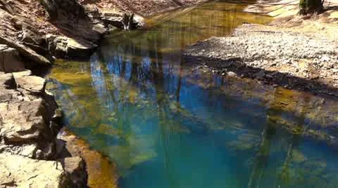 Mammoth Cave Echo Spring 1 HD Tilt and Pan Smooth Stock Footage 10797755