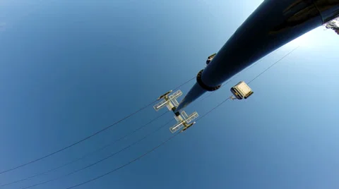 Mammoth, Low angle shot of Gondola 4 Stock Footage 33793081