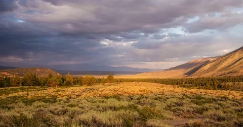 Mammoth Overlook Sunset Timelapse Stock Footage 80016957