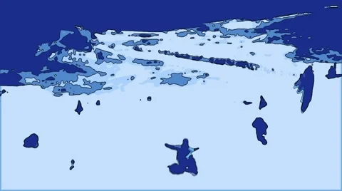 Mammoth park cartoon effect Stock Footage 1020067