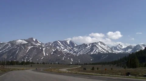Mammoth road tlapse real time Stock Footage 1020003