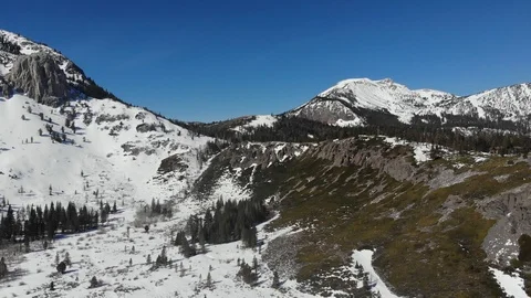 Mammoth Rock - Scenic Mountains in the Eastern Sierras - Side View Video stock 126774865