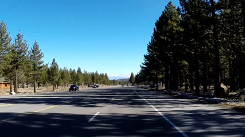 Mammoth, Route 395 Driving Time Lapse Stock Footage 33785696