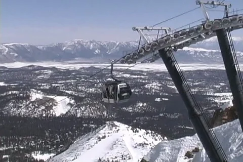Mammoth Ski Lift Stock Footage 116205182