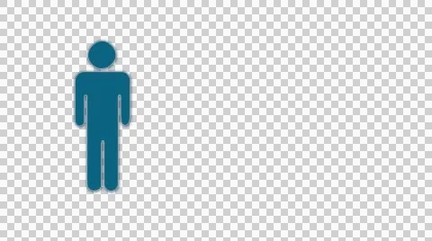 Man 02 standing animation for video or presentation Stock Footage 42567828