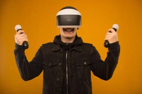 Man 3d glasses Stock Photos