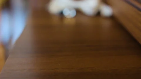 Man accessories, cufflinks, grooms bow-tie Stock Footage 63510480