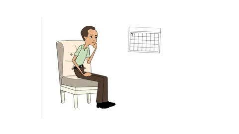 Man achievement infographic llustration scribble Stock Footage 96264085