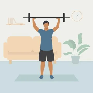 Man up ad Stock Illustration