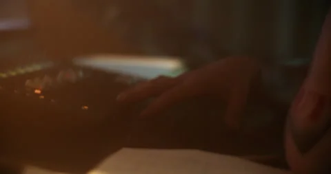 Man adjusting sound while enjoying composed music in studio Video stock 249912175