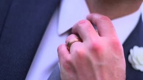 Man Adjusting Tie Stock Footage 76396991