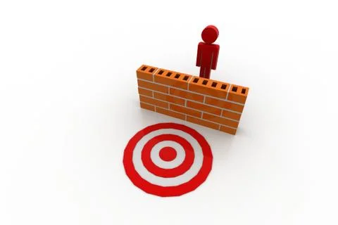 Man aim to success Free Stock Illustration