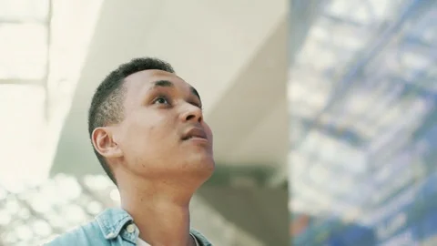 Man at the airport2 Stock Footage 129465307