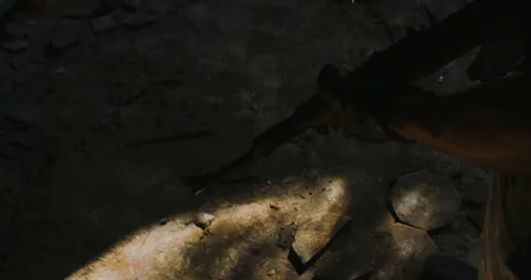 Man with AK-47 Stock Footage 133388436