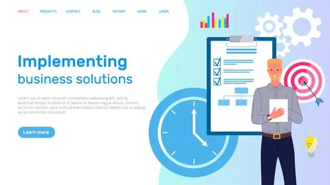 Man analyses digital report with data. Statistical indicators and graphic 스톡 일러스트