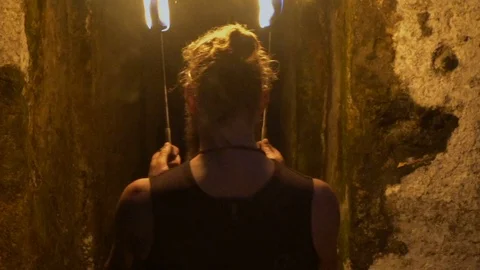 The man is an ancient warrior. Stock Footage 113313847