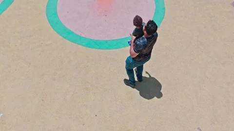 A man and a child. Stock Footage 284688518