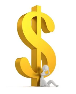 Man and finance. Stock Illustration