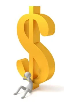 Man and finance. Stock Illustration