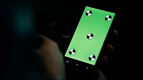 Man and a green screen smartphone 스톡 동영상 69213778