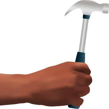 Man and Hammer Illustrazione stock