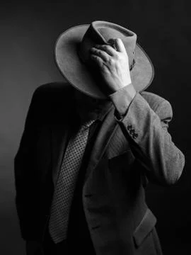 Man and hat Stockfoto's