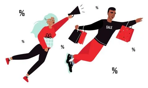 A Man and a Stock Illustration