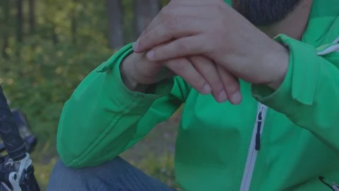 The man and the nature. Stock Footage 95774919