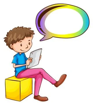 Man and notepad 스톡 일러스트