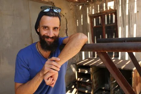 Man and parallel bars Stock Photos