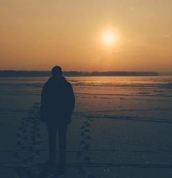 Man And Sun Stock Photos