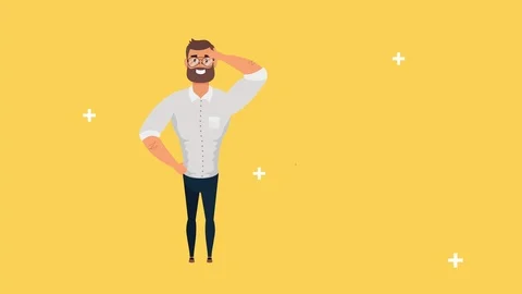 Man and target with search engine optimization Video stock 124301703