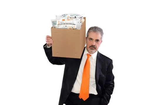 Man and tax forms Stock Photos