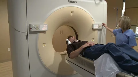 Man and technician mri Stock Footage 8517478