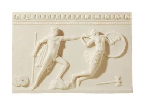A man and a warrior amazon Stock Photos