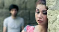 a man and woman arguing - fighting,crying HD Footage