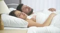 The man and woman sleeping in the bed 4k or 4k+ Resolution